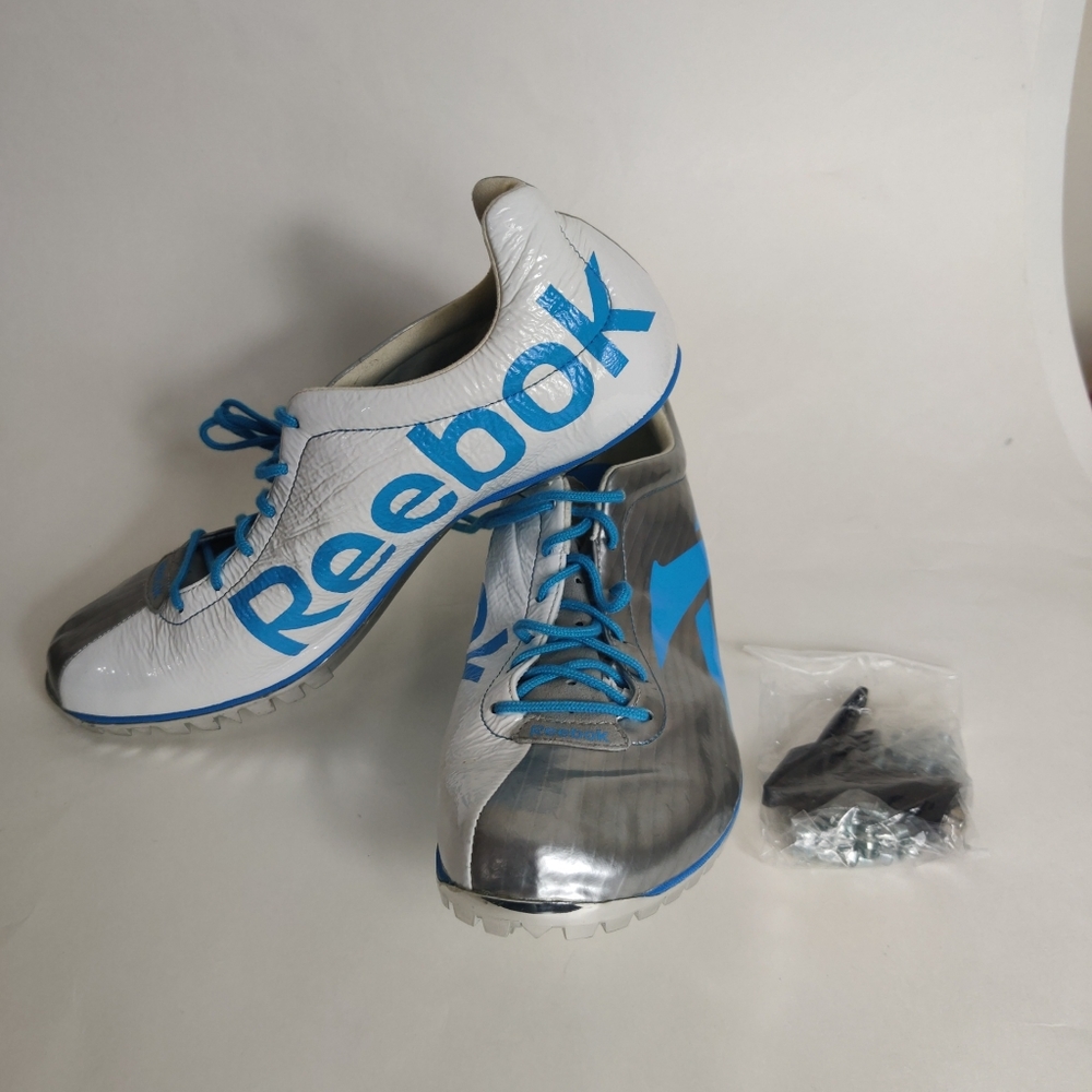 Reebok Men's track Running Shoes 9 Metallic